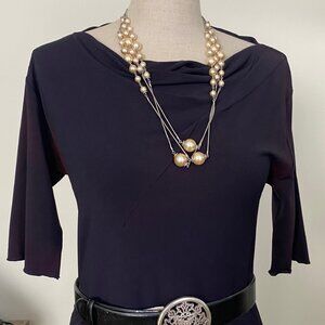 DKNY Dark Blue Casual Dress